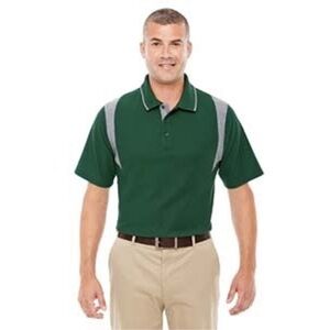 Devon & Jones Green Colorblock Golf Shirt/Polo Size Small